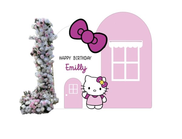 Auckland Hello Kitty birthday backdrop