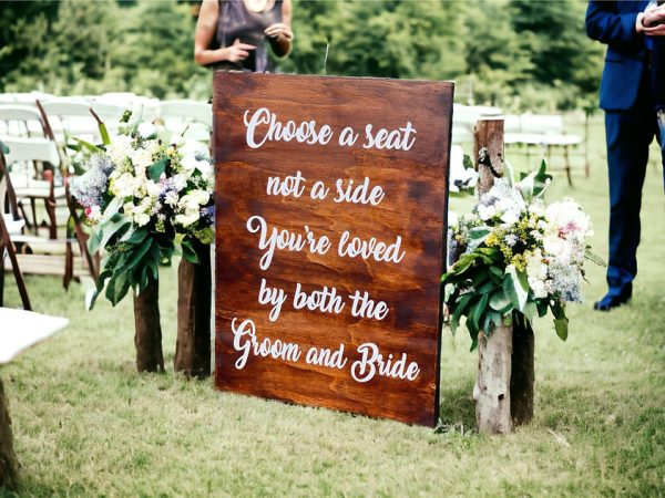 Unplugged Sign Wedding Ceremony