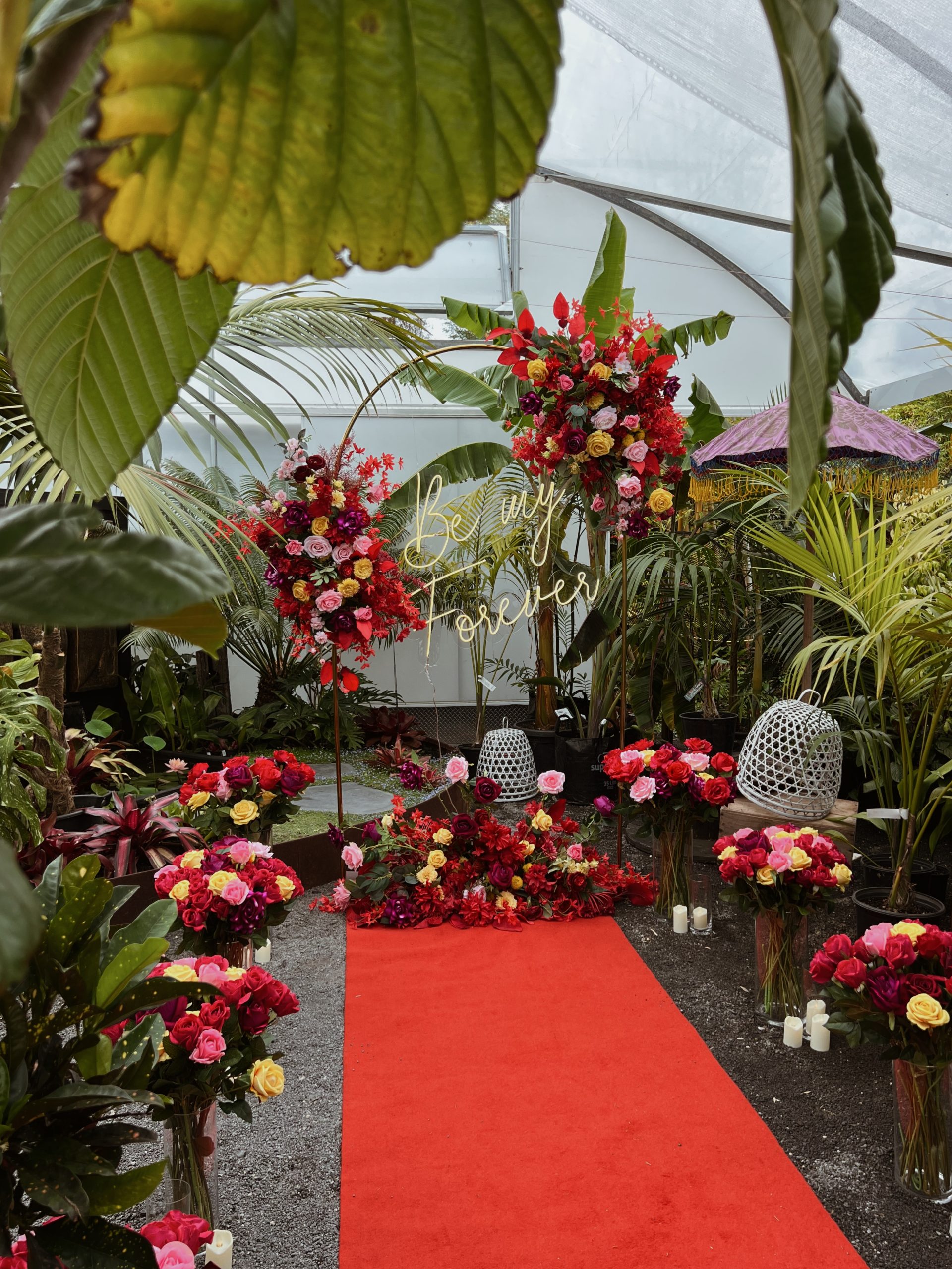 Colourful Proposal Decor