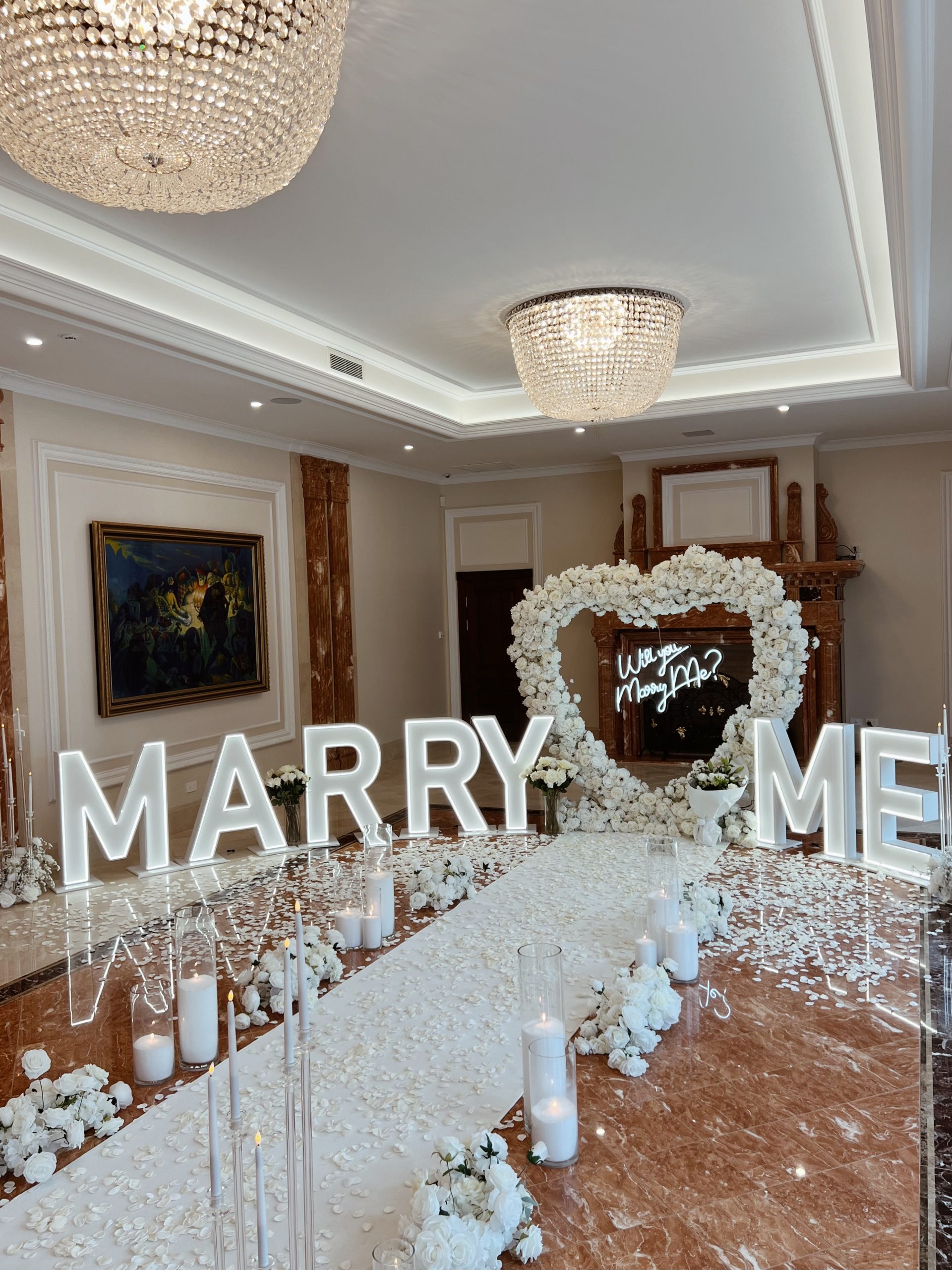 Luxury Proposal Decor at Lone Pine Estate