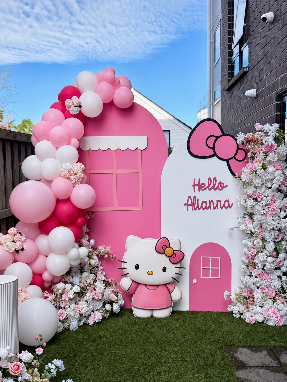Hello Kitty Birthday backdrop