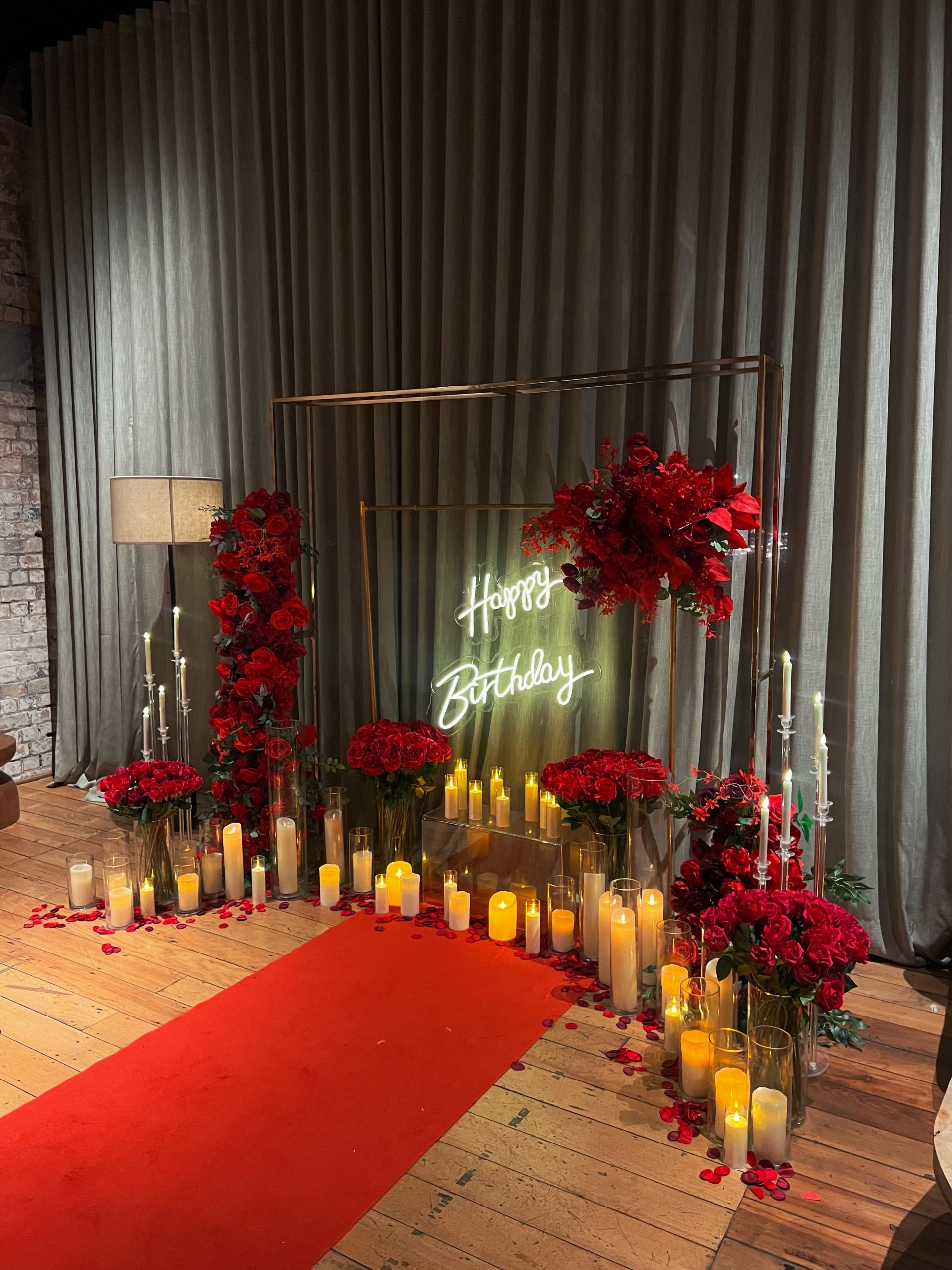 Happy Birthday backdrop Auckland by Luxury Lane