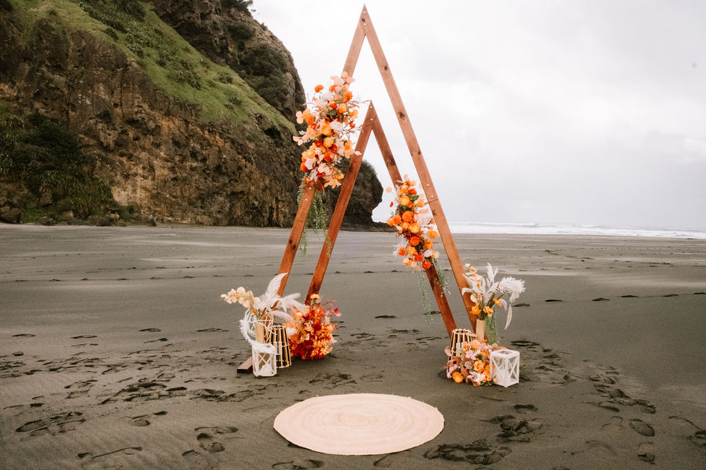 Piha Elopement Decor by Luxury Lane
