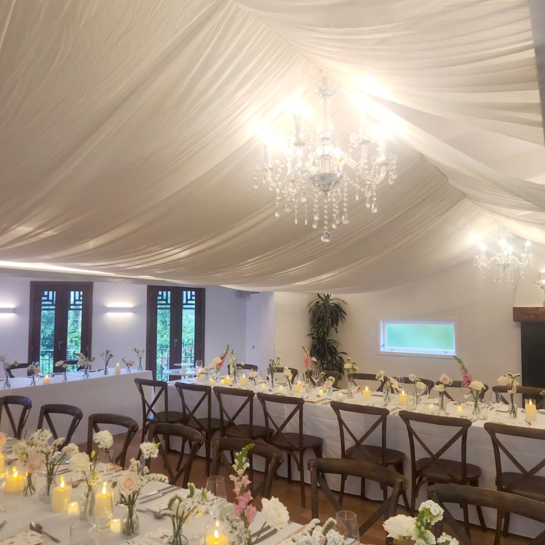 Ceiling Draping at Tui Hills Luxury Lane