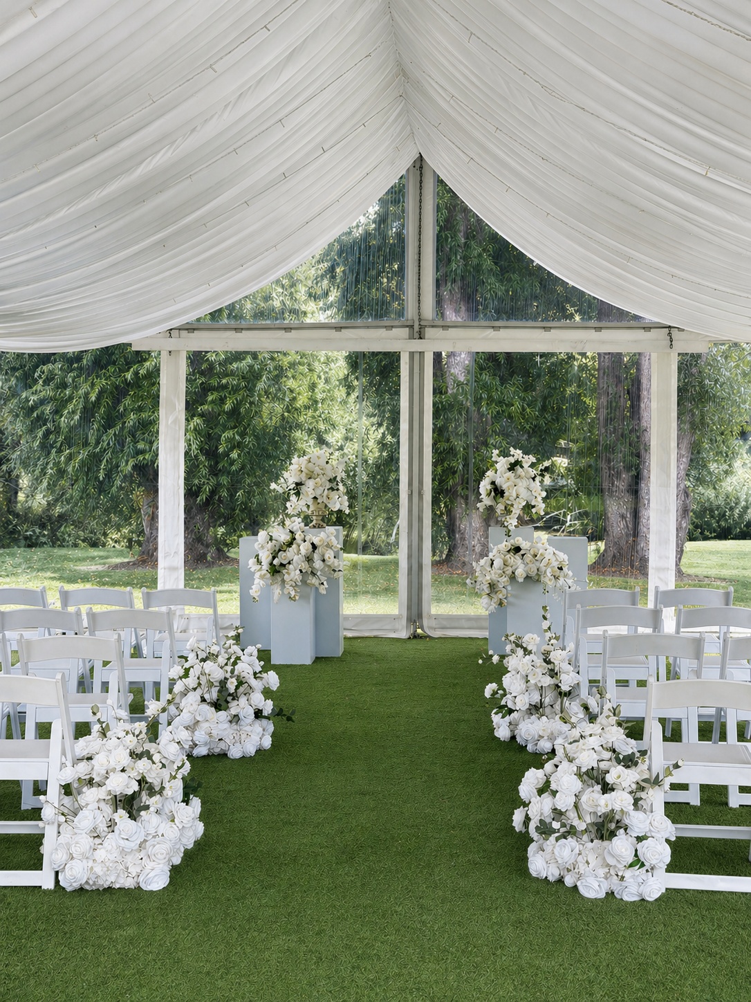 Wedding Plinths Ceremony Decor Luxury Lane Auckland