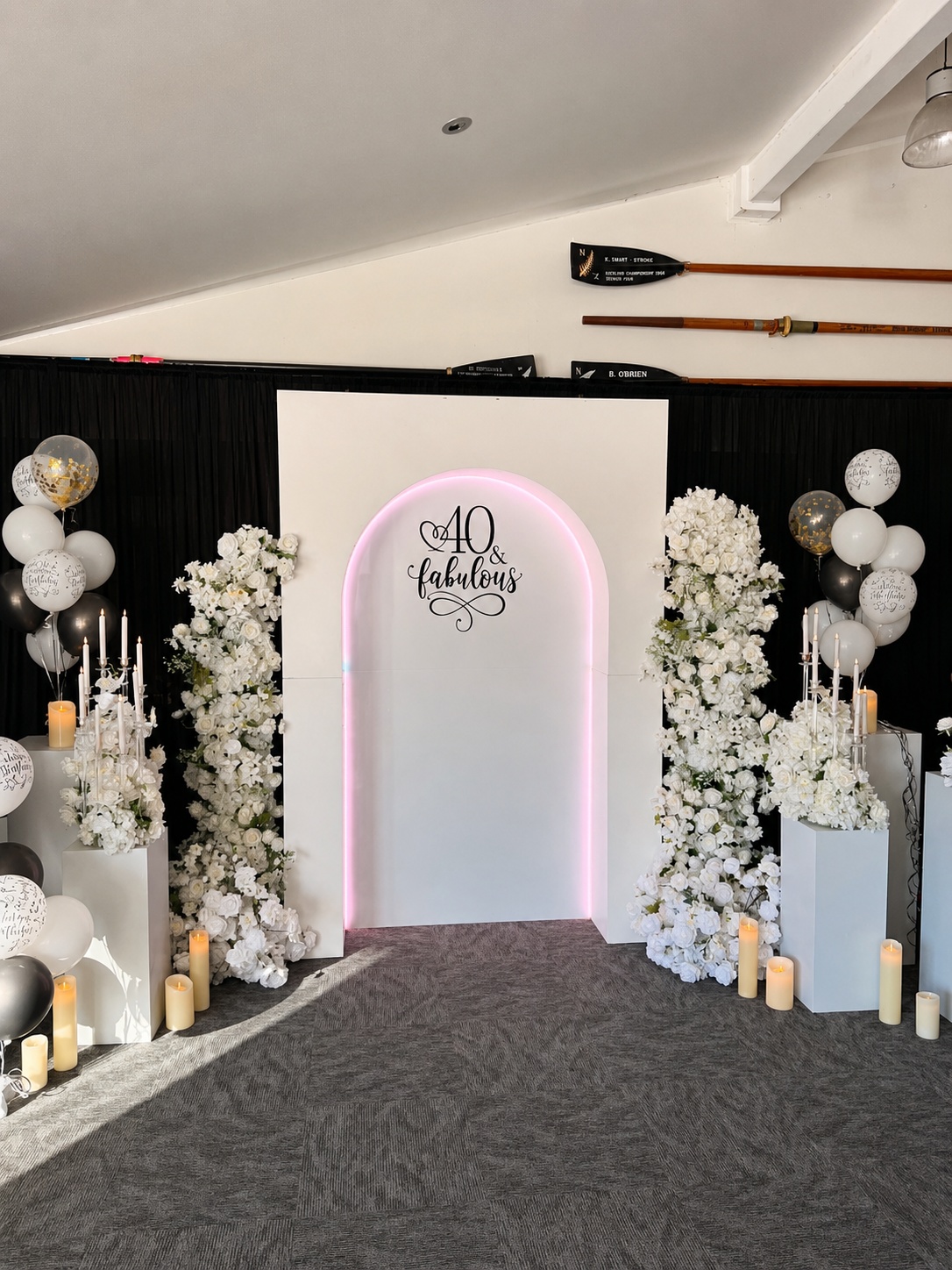40 and Fabulous Birthday Backdrop