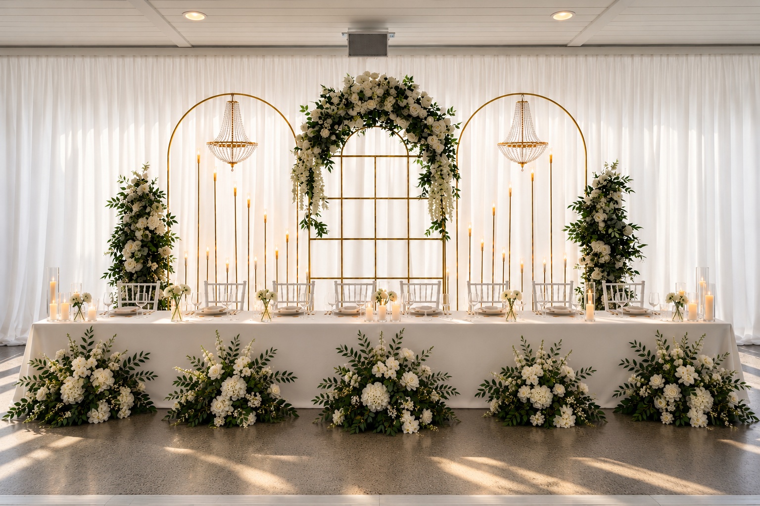 Luxury Lane Bridal Table backdrop