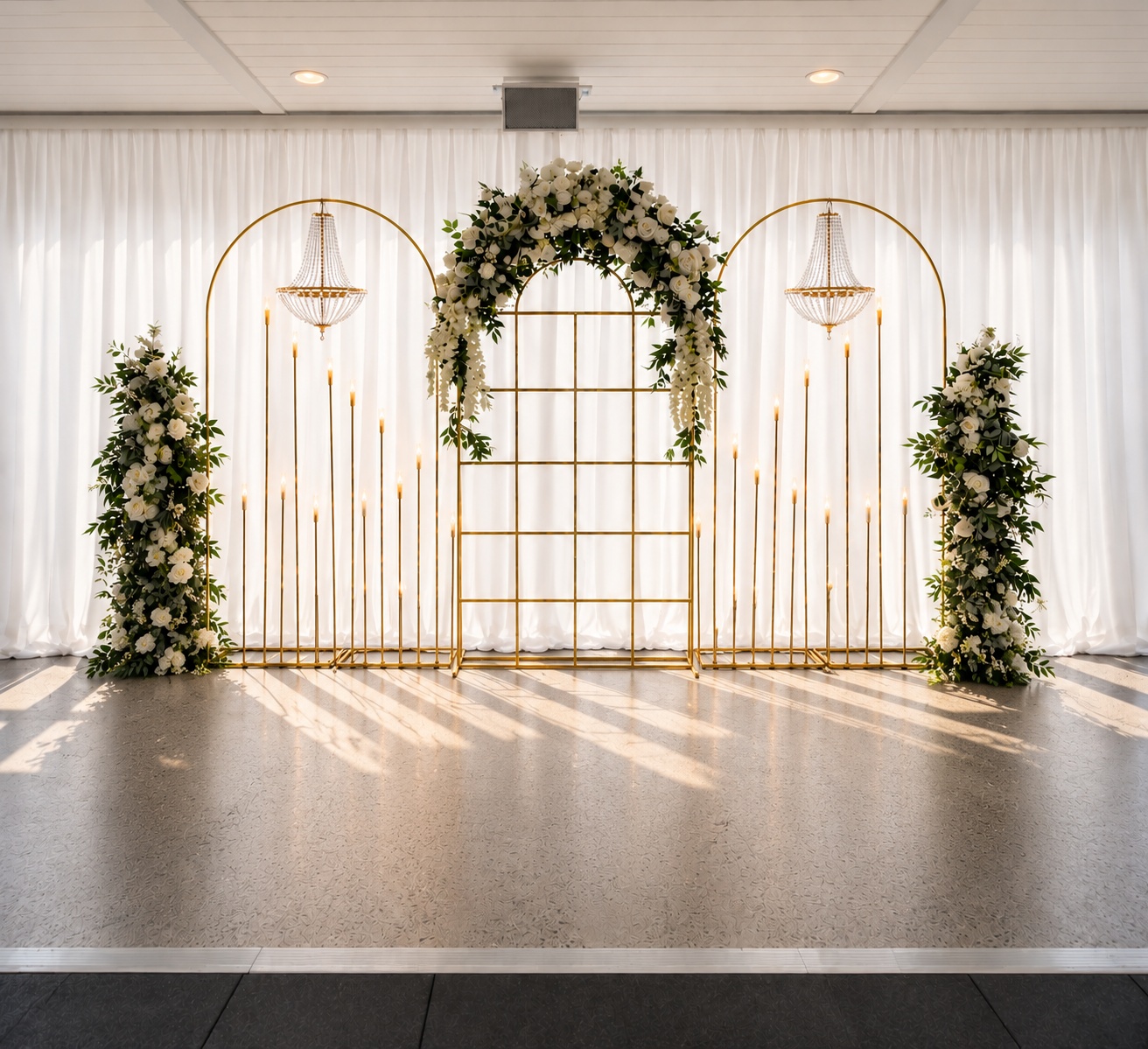 Luxury Lane Bridal Table backdrop